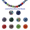 30Pcs Pave Disco Ball Beads RB-YW0001-14H-5