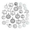 DIY Blank Tibetan Style Alloy Pendant Making Kit DIY-FS0005-76A-2