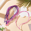 12Pcs 12 Colors Polyester & Spandex Cord Necklace Making AJEW-TAC00071-5