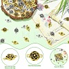80Pcs 4 Styles Tibetan Style Links/Connectors TIBEB-YW0001-39-5