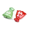 Plating Embossed Opaque Acrylic Beads AC-CBA49BC-04-2