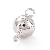 Anti-Tarnish Rhodium Plated 925 Sterling Silver Magnetic Clasps STER-A001-02B-P-2