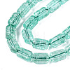 Crackle Transparent Glass Beads Strands GLAA-N068-05A-05-3