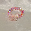 Handmade Lampwork Beaded Finger Rings WG40BFE-01-1