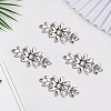 6Pcs Flower Glitter Hotfix Glass Rhinestone DIY-GF0014-62A-4