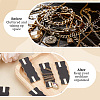 10Pcs 10 Styles Flower Printed Felt Necklace Display Cards DIY-SC0033-86A-6