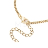 Adjustable 304 Stainless Steel Curb Chain Slider Bracelets BJEW-JB13289-5