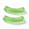 UV Plating Transparent Rainbow Iridescent Acrylic Beads OACR-A016-01E-2