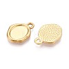 304 Stainless Steel Pendant Cabochon Settings STAS-T067-11G-2