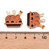 Thanksgiving Day Theme Alloy Enamel Pendants ENAM-T020-35F-3