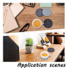 20Pcs 5 Colors Flat Round Wool Felt Cup Mat DIY-CP0008-33-6