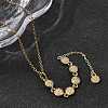 Brass Micro Pave Clear Cubic Zirconia Geometric Pendant Y Tassel Necklaces NJEW-P350-01A-G-3