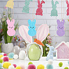 Olycraft 3 Bags 3 Colors Easter Theme Wooden Pendant Decorations HJEW-OC0001-32-6