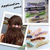 80Pcs 4 Styles Iron Hair Barrette Findings IFIN-SC0001-64-5