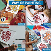 MAYJOYDIY US 1Pc PET Hollow Out Drawing Painting Stencils DIY-MA0005-28C-6