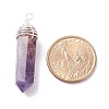 Natural Gemstone Pointed Pendants PALLOY-JF01312-2