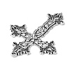 Tibetan Style Alloy Big Gothic Pendants TIBEP-A20541-AS-LF-3
