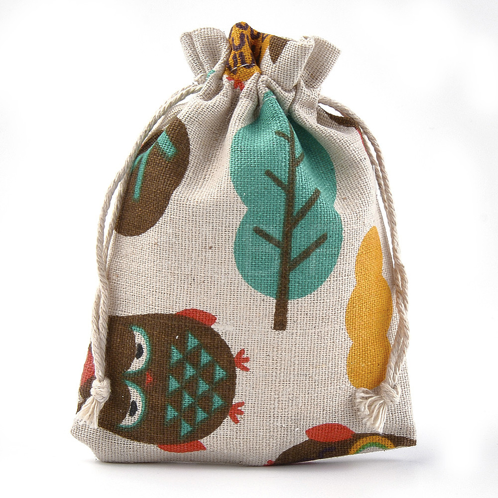 Polycotton(Polyester Cotton) Packing Pouches Drawstring Bags ...