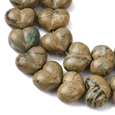 Natural Green Dragon Veins Beads G-D098-B03-1