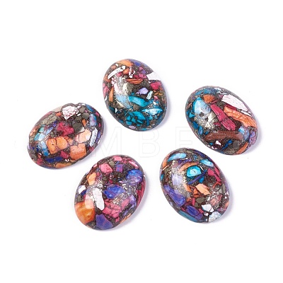 Synthetic Turquoise Cabochons X-G-L502-18x25mm-04A-1