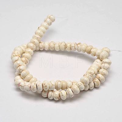 Rondelle Natural Magnesite Beads Strands G-M138-29-1