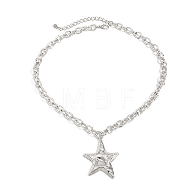 Star Alloy Pendant Necklaces for Women FS-WGF0844-02-1