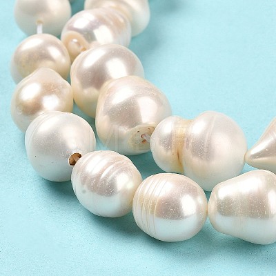 Natural Cultured Freshwater Pearl Beads Strands PEAR-E016-108-1