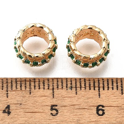 Brass Glass Beads KK-M318-31G-1