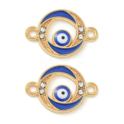 Alloy Blue Enamel Connector Charms ENAM-S003-02A-1