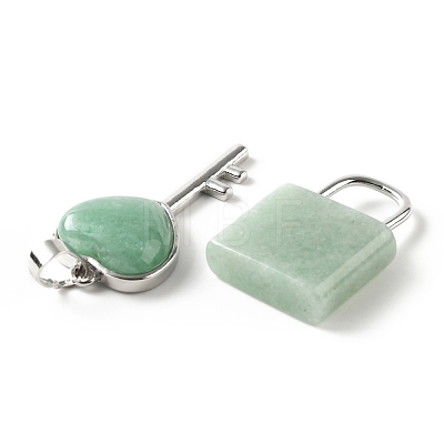 Natural Green Aventurine Pendants G-E580-01P-04-1