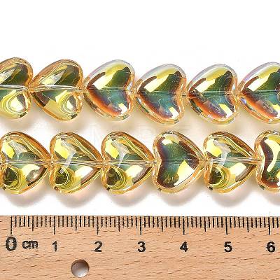 Electroplate Glass Beads Strands EGLA-B008-01A-HP02-1