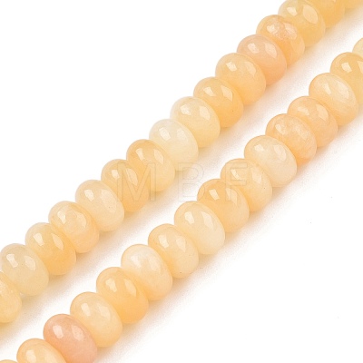 Natural Yellow Jade Beads Strands G-T138-74A-1