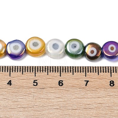 Handmade Evil Eye Lampwork Beads Strands LAMP-G166-04B-03-1