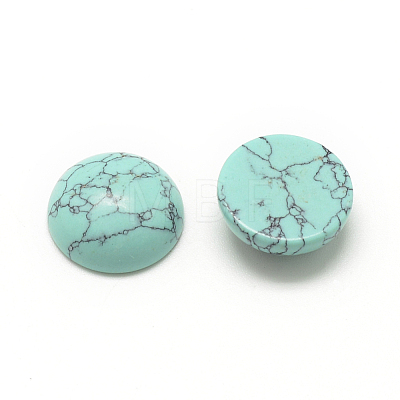 Synthetic Turquoise Cabochons G-R416-20mm-44-1