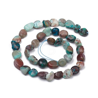 Natural Chrysocolla Beads Strands X-G-L493-61-1