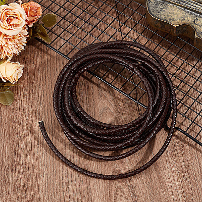 5M Braided Leather Cord with Core WL-BBC0001-01C-01-1