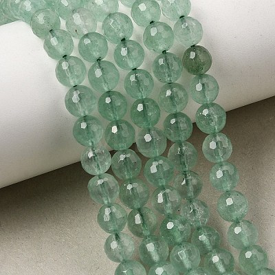 Natural Green Strawberry Quartz Beads Strands GG-CBA0166-A02-6mm-1