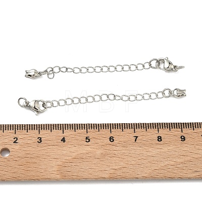 Brass Curb Chain Extender KK-G557-13P-1