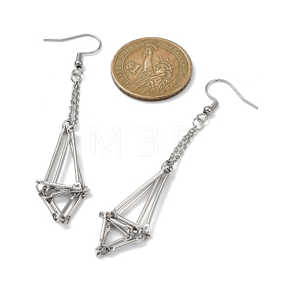 Brass Earring Hooks with Tray EJEW-JE05582-02-1