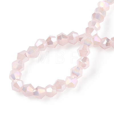 Imitation Jade Electroplate Glass Beads Strands EGLA-A039-J2mm-B07-1