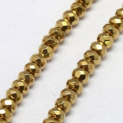 Electroplate Non-magnetic Synthetic Hematite Beads Strands G-J160-A-02-1