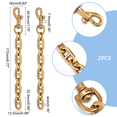 Alloy Mariner Link Chain Purse Strap Extenders DIY-WH0304-706AG-1