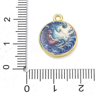 Printed Brass Pendants KK-CBAF4A6-01G-06-1