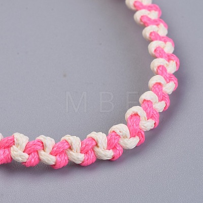 Waxed Polyester Cord Braided Bead Bracelets BJEW-JB04341-1