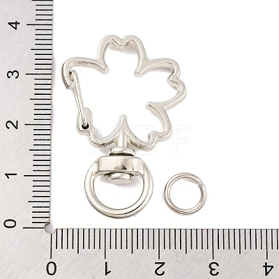 Alloy Swivel Lobster Claw Clasps PURS-PW0001-435P-1