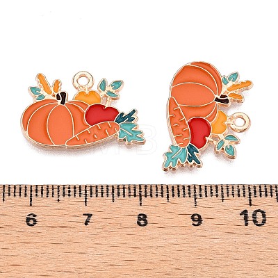 Thanksgiving Day Theme Alloy Enamel Pendants ENAM-T020-35E-1