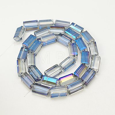 Electroplate Glass Beads EGLA-J023-12x6mm-WLS09-1