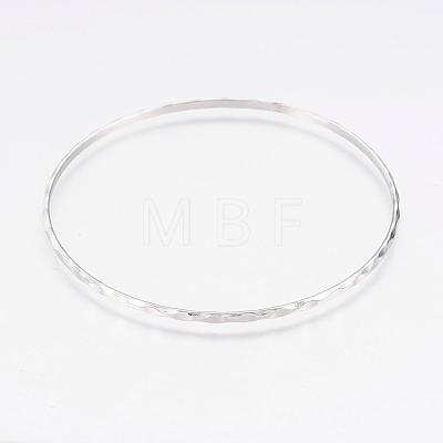 304L Stainless Steel Buddhist Bangles BJEW-G568-15P-1