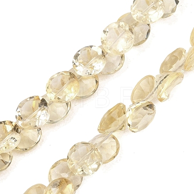 Heated Natural Citrine Beads Strands G-Z152-B02-01-1