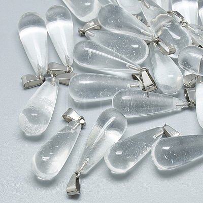 Synthetic Quartz Crystal Pendants G-T081-27-1